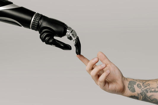 Man and AI Hands