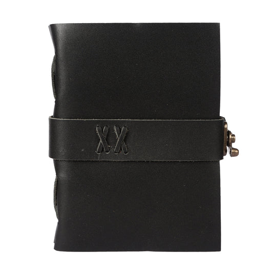 Sentinel Vintage Journal — Leather Notebook with Lock & Handmade Pages