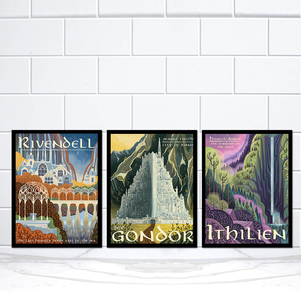 Lord of the Rings Middle Earth Landscape Canvas Posters-G2G