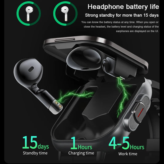 2-in-1 Smart Watch + Earbuds Combo — Stay Connected, Hands-Free