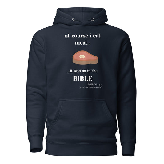 Unisex Hoodie | Biblical Carnivore – Faith, Meat, and Humor Combined