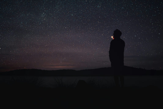 Cosmic horizon symbolizing hope and faith when facing the unknown future.