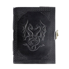 Handmade Leather Double Dragon Journal