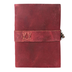 Handcrafted Vintage Leather-bound Journal with Lock