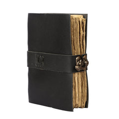 Handcrafted Vintage Leather-bound Journal with Lock