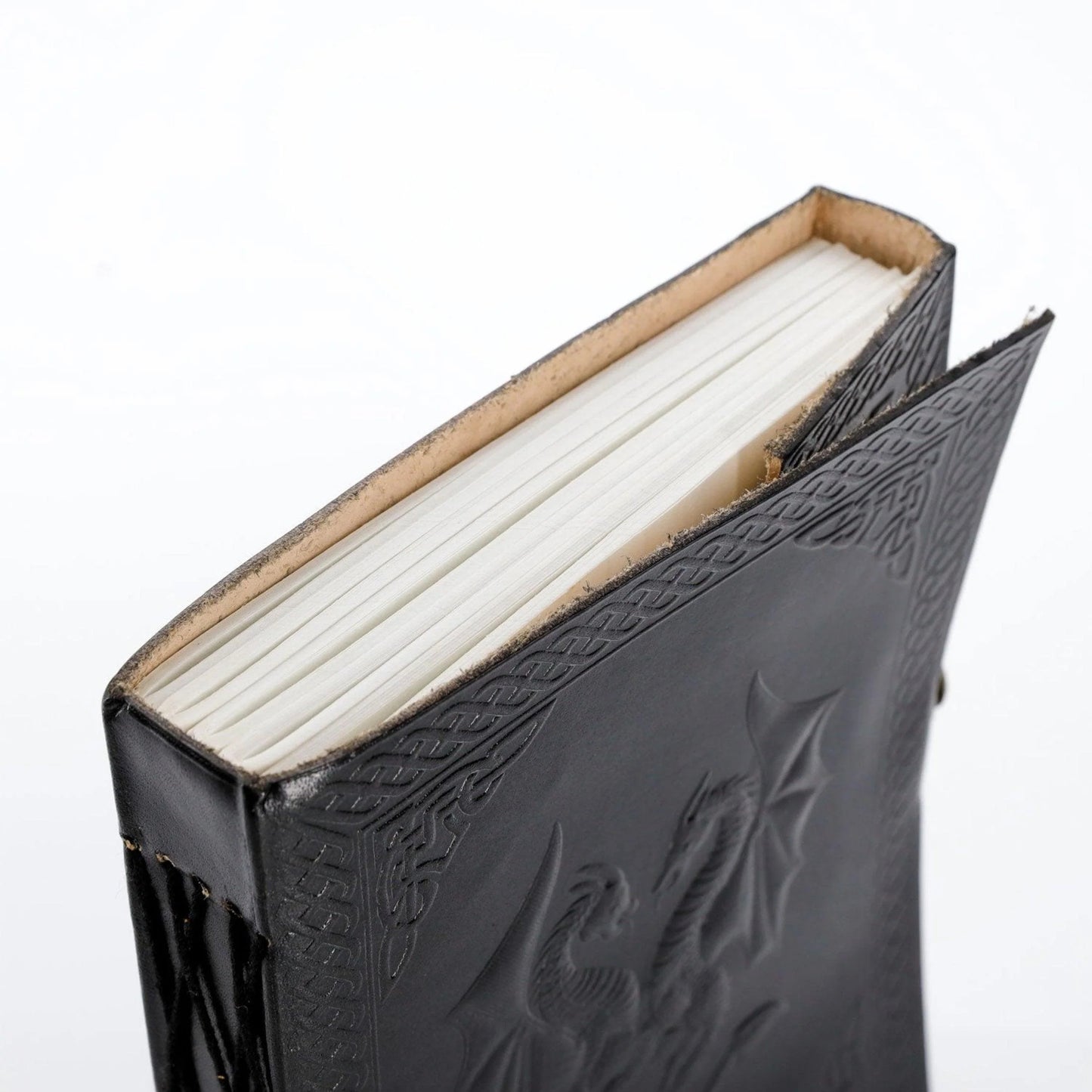 Double Dragon Journal — Refillable Leather Notebook for Stories & Scriptures
