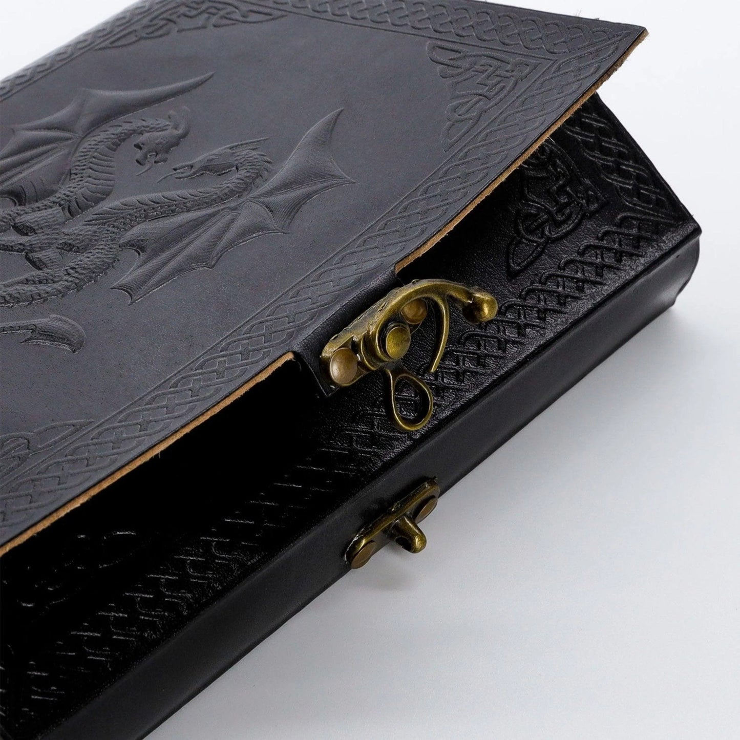 Double Dragon Journal — Refillable Leather Notebook for Stories & Scriptures