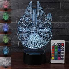 Millennium Falcon Shaped Night Light - From Galaxies to Genesis