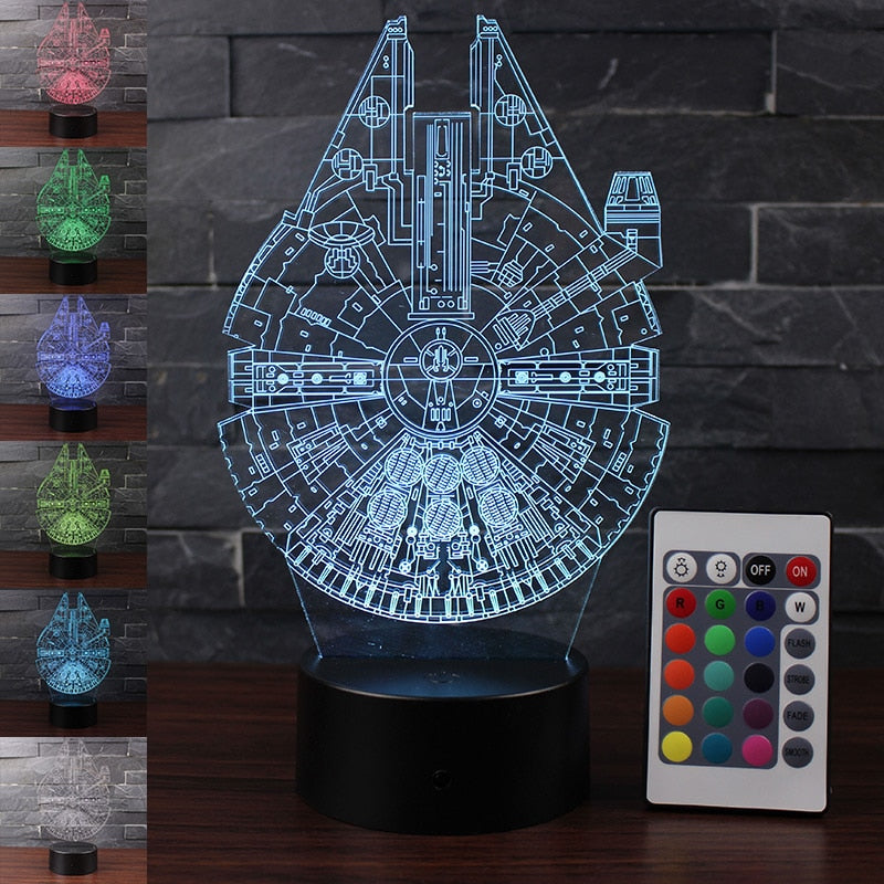 Star Wars Millennium Falcon Shaped Night Light