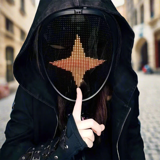 Bluetooth LED Costume Mask – Illuminate Your Imagination - From Galaxies to Genesis