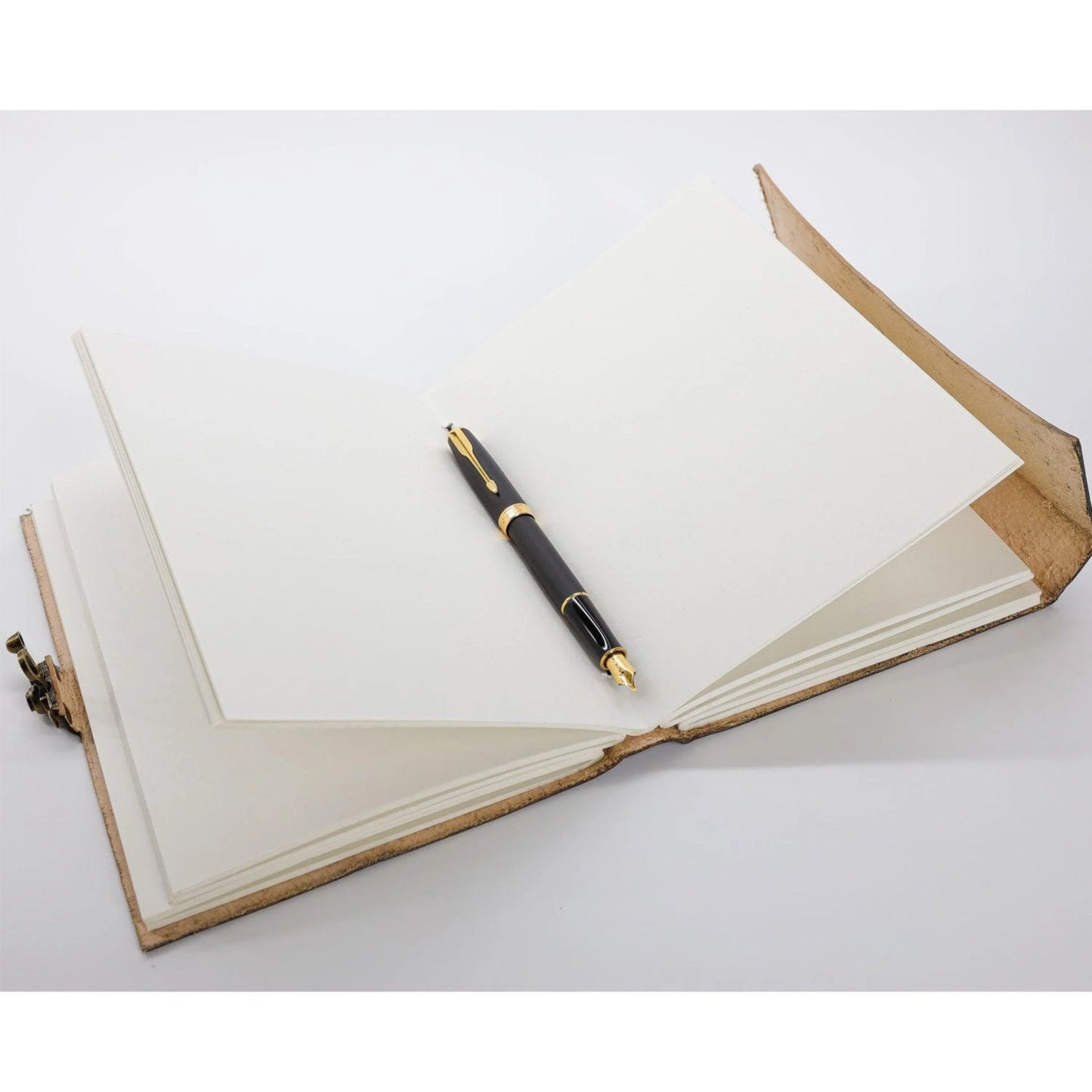 Double Dragon Journal — Refillable Leather Notebook for Stories & Scriptures