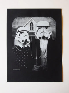 Star Wars American Gothic Print - From Galaxies to Genesis