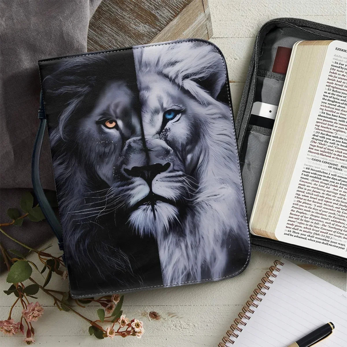 Bible Covers with the image of a Lion Head