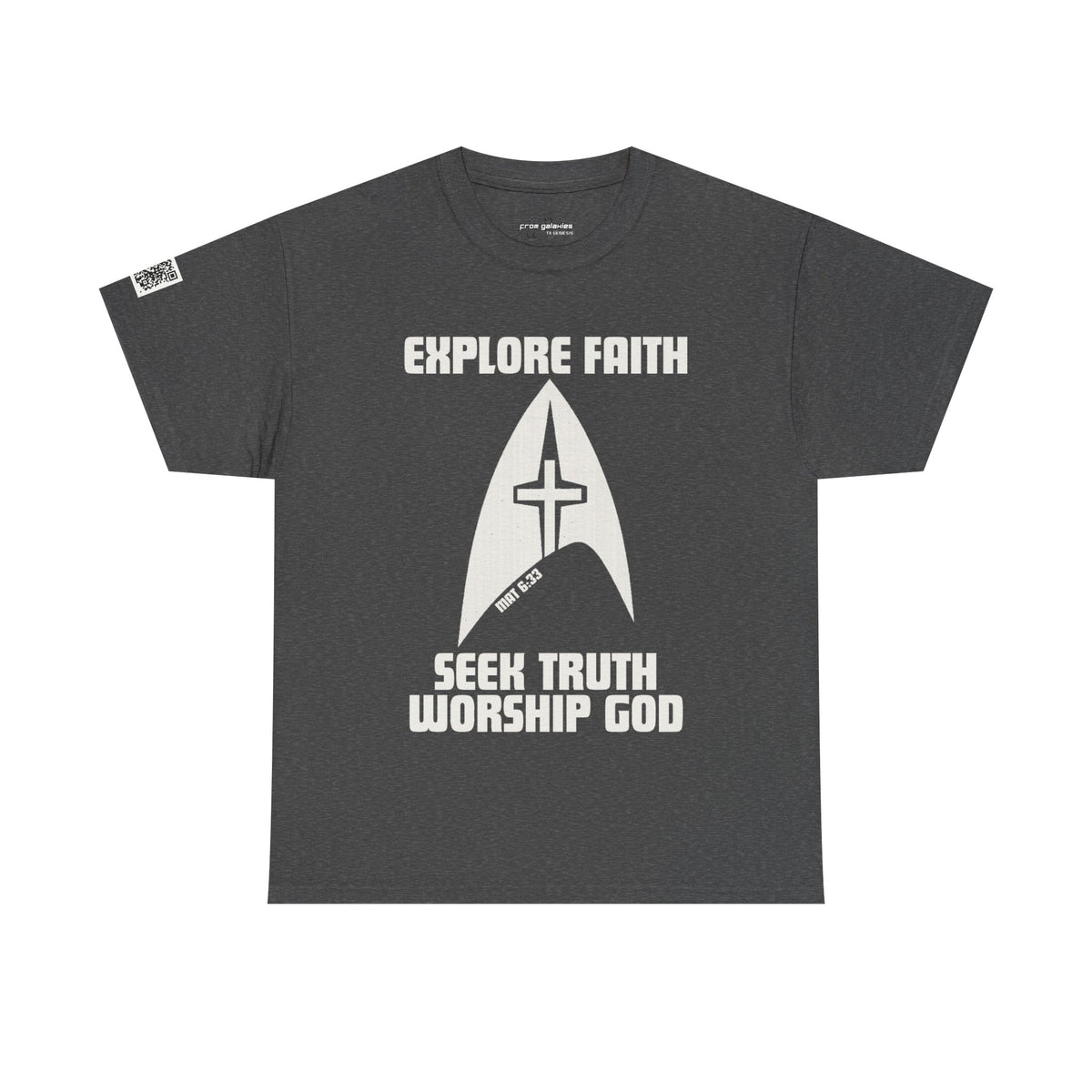 Faith-Seek-Worship T-Shirt-Grey