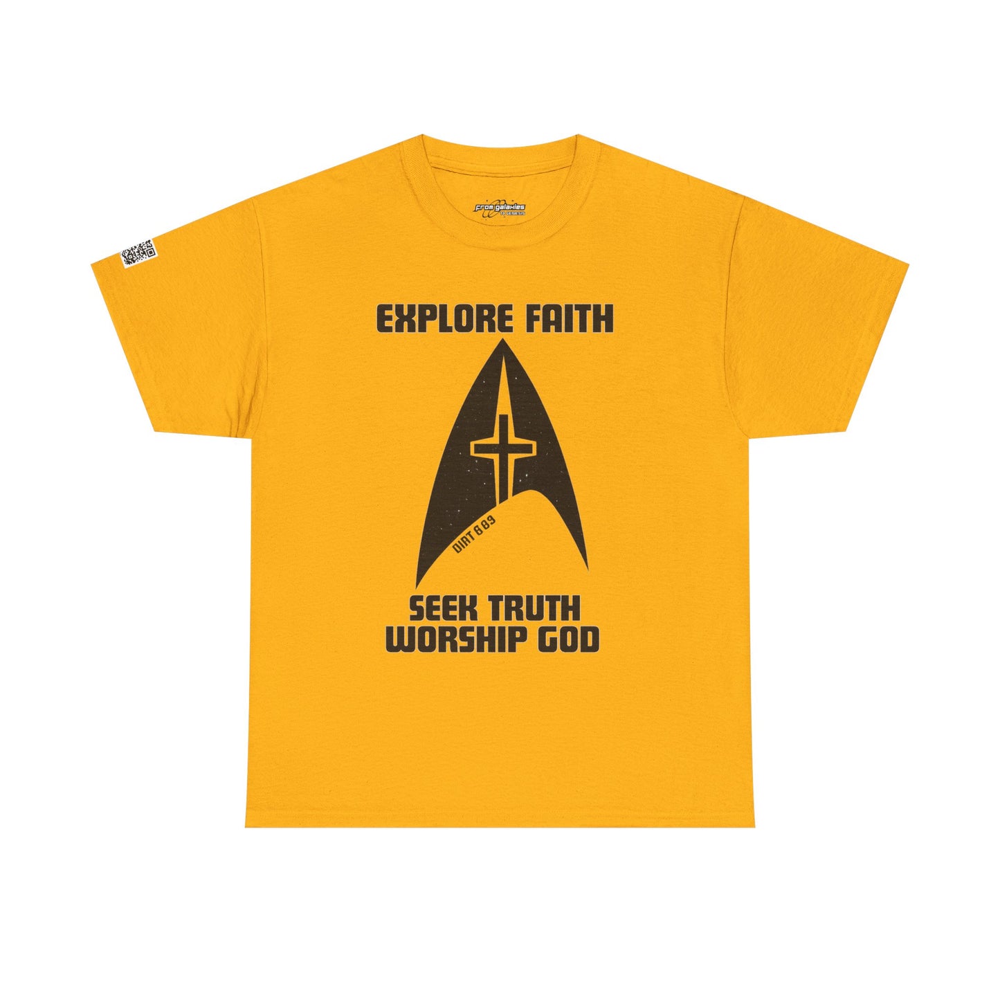 Explore Faith, Seek Truth, Worship God Cotton Tee