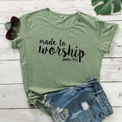 Made To Worship T-shirt - From Galaxies to Genesis