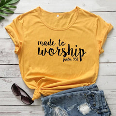 Made To Worship T-shirt - From Galaxies to Genesis