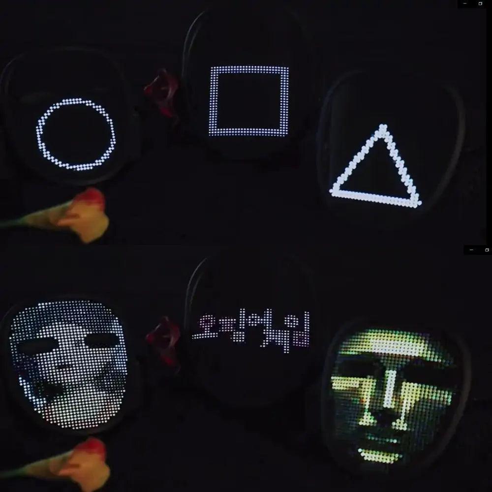 Bluetooth LED Costume Mask