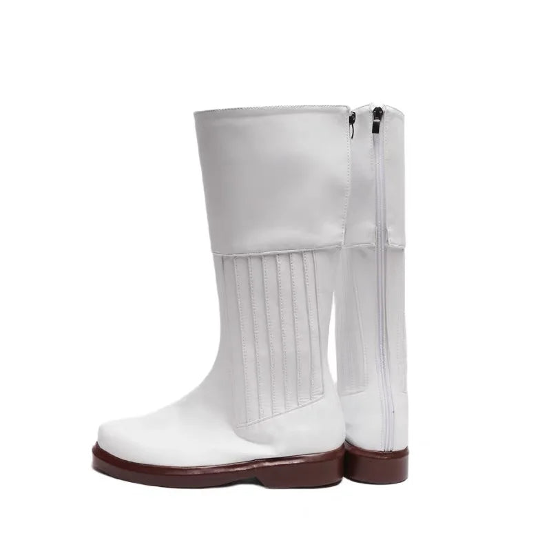 Princess Leia White Cosplay Shoes Boots