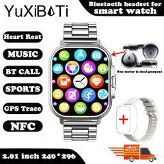 Smart Watch 2 in 1 With Earphone