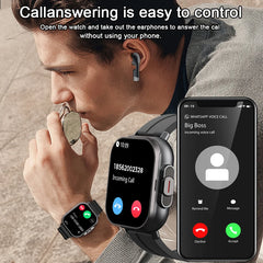 Smart Watch 2 in 1 With Earphone