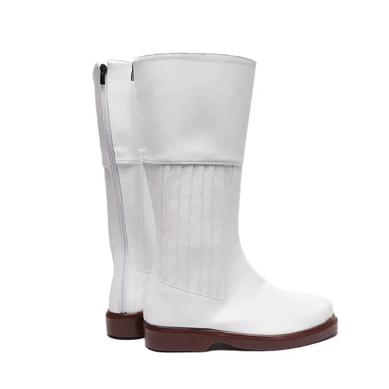 Princess Leia White Cosplay Shoes Boots