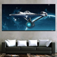 Star Trek Enterprise Canvas Wall Art - From Galaxies to Genesis