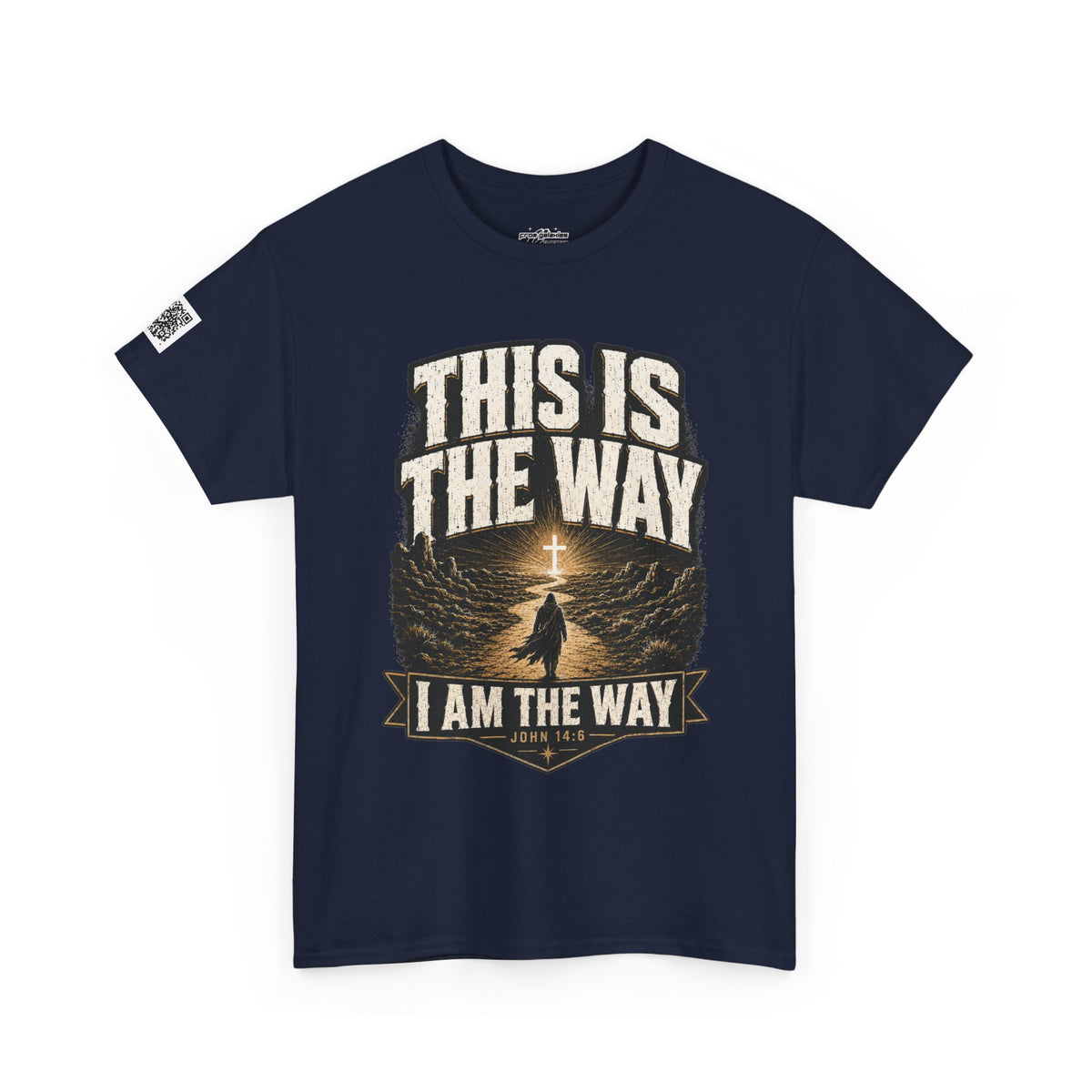 This Is The Way Christian Sci-Fi Tee-Navy