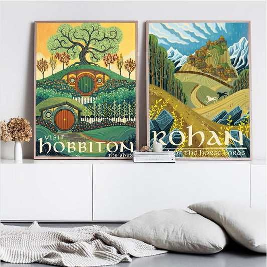 Lord of the Rings Middle Earth Landscape Canvas Posters-FG2G