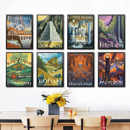 Lord of the Rings Middle Earth Landscape Canvas Posters-From Galaxies to Genesis