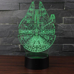 Millennium Falcon Shaped Night Light - From Galaxies to Genesis