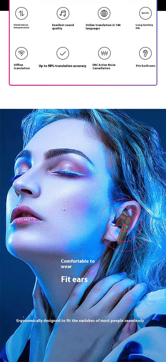 Universal Translator Earbuds — Bluetooth Real-Time Translation Tech