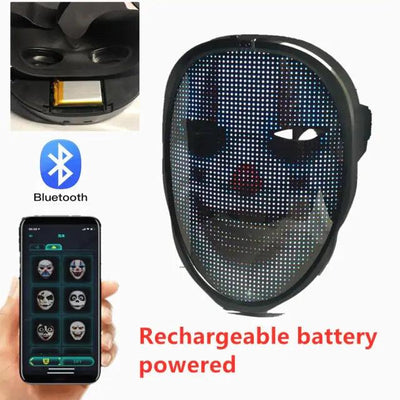 Bluetooth LED Costume Mask