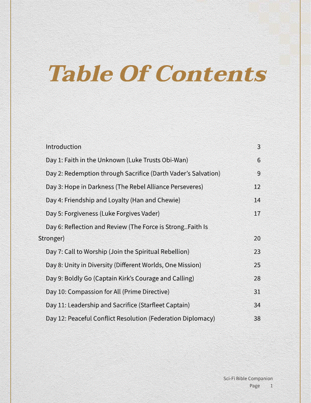 The Sci-Fi Bible Companion