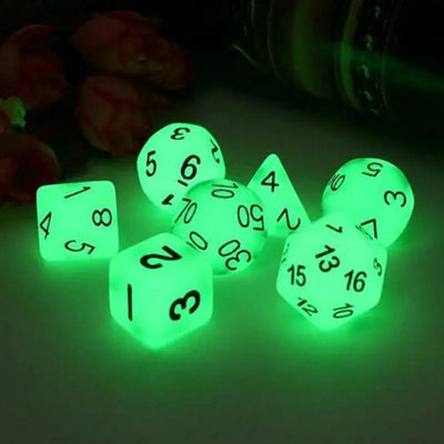 Glow-in the Dark Dice Set