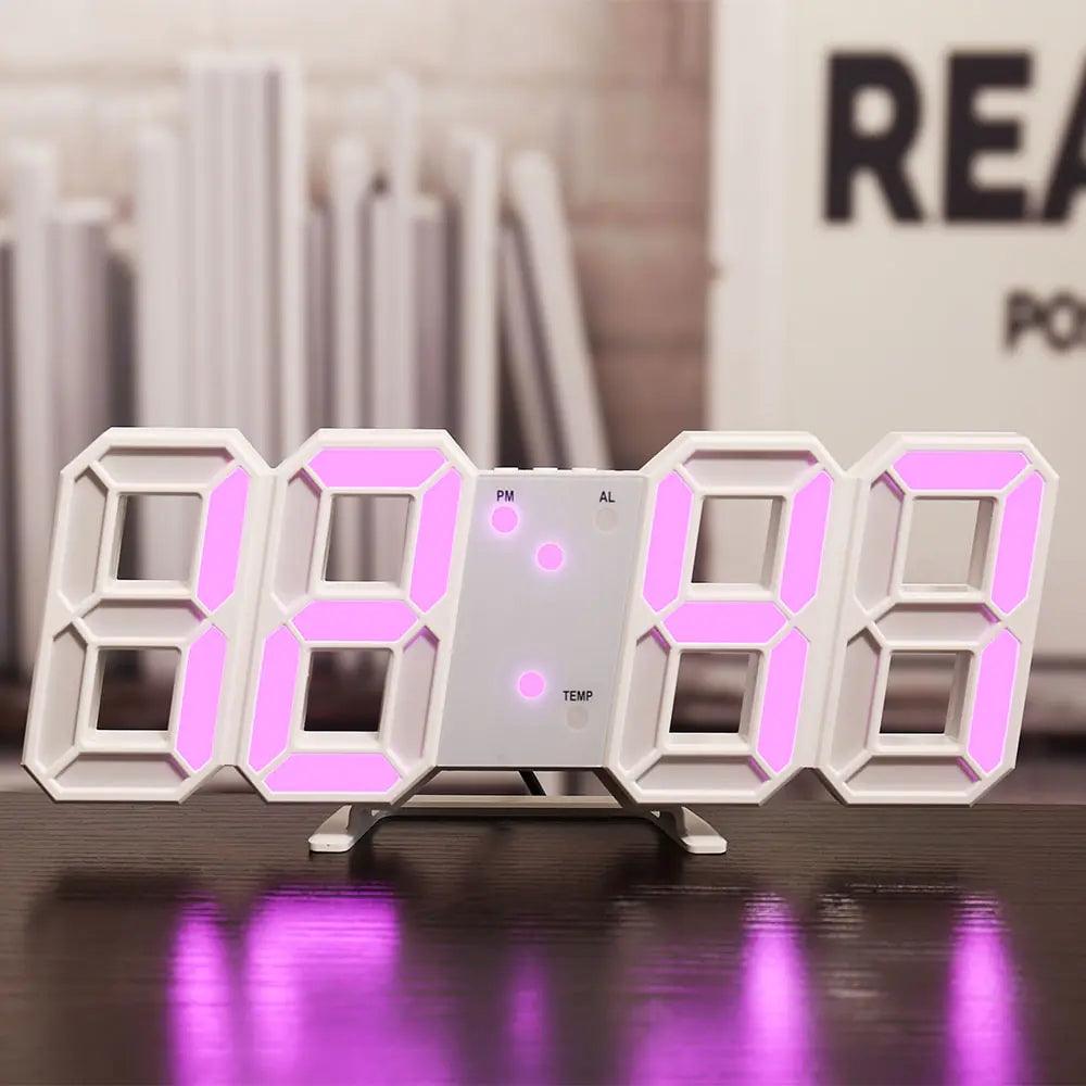 LED Digital Wall Clock - From Galaxies to Genesis