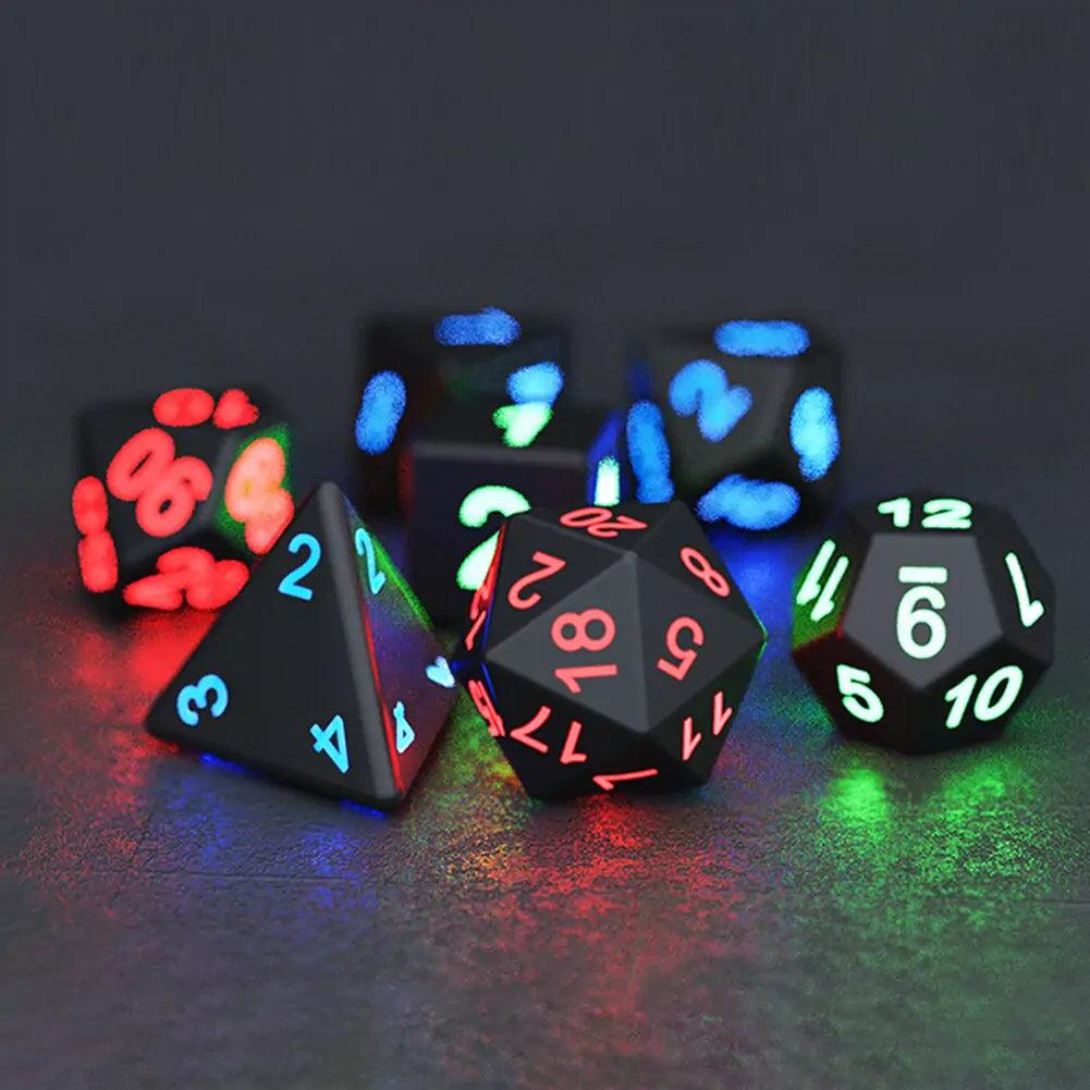 Gaming LED Dice Set - From Galaxies to Genesis
