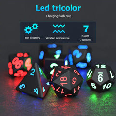 Gaming LED Dice Set - From Galaxies to Genesis